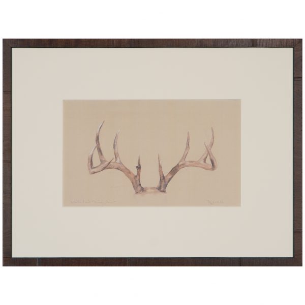 Picture of WHITE TAIL NINE POINT WALL ART